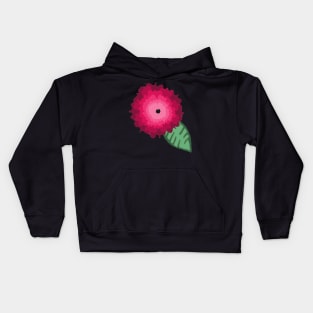 Pink ombré flower Kids Hoodie